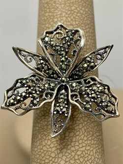 *Кольцо р.17 Марказит арт. HR687-876 вес 6,09 г - фото 190252