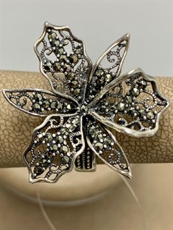 *Кольцо р.17 Марказит арт. HR687-876 вес 6,09 г - фото 190253