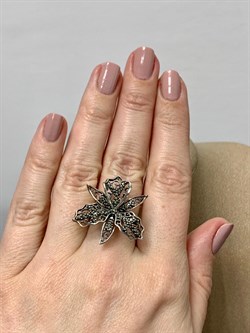 *Кольцо р.17 Марказит арт. HR687-876 вес 6,09 г - фото 190256