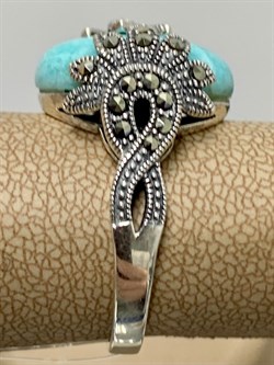 *Кольцо р.20 Микс Марказит Амазонит арт. HR742-667 вес 10,42 г - фото 190287 *Кольцо р.20 Микс Марказит Амазонит арт. HR742-667 вес 10,42 г - фото 190287