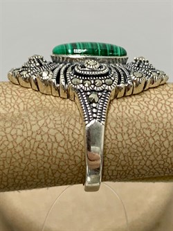 *Кольцо р.17 Микс Марказит Малахит арт. К 681-539 вес 5,42 г - фото 190351 *Кольцо р.17 Микс Марказит Малахит арт. К 681-539 вес 5,42 г - фото 190351