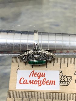 *Кольцо р.17 Микс Марказит Малахит арт. К 681-546 вес 5,49 г - фото 190367 *Кольцо р.17 Микс Марказит Малахит арт. К 681-546 вес 5,49 г - фото 190367