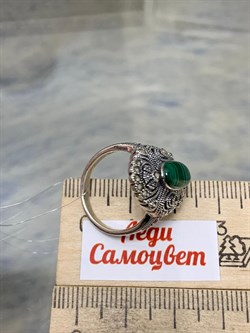 *Кольцо р.17 Микс Марказит Малахит арт. К 681-546 вес 5,49 г - фото 190374 *Кольцо р.17 Микс Марказит Малахит арт. К 681-546 вес 5,49 г - фото 190374