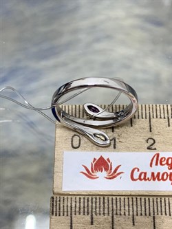 *Кольцо р.19 Топаз Аметист арт. SM-R02898-X-W-SBT-X-Pur-363 вес 3,24 г - фото 190382