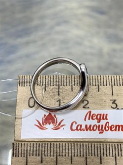 *Кольцо р.19 Топаз Аметист арт. SM-R02898-X-W-SBT-X-Pur-363 вес 3,24 г - фото 190384