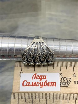 *Кольцо р.17,5 Микс Изумруд Марказит арт. HR661-865 (вес 10.66 г) - фото 190395 *Кольцо р.17,5 Микс Изумруд Марказит арт. HR661-865 (вес 10.66 г) - фото 190395