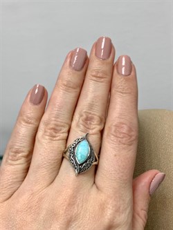 *Кольцо р.17,5 Микс Марказит Амазонит арт. HR1426-479 вес 4,76 г - фото 190430 *Кольцо р.17,5 Микс Марказит Амазонит арт. HR1426-479 вес 4,76 г - фото 190430