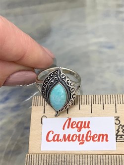 *Кольцо р.17,5 Микс Марказит Амазонит арт. HR1426-479 вес 4,76 г - фото 190432 *Кольцо р.17,5 Микс Марказит Амазонит арт. HR1426-479 вес 4,76 г - фото 190432