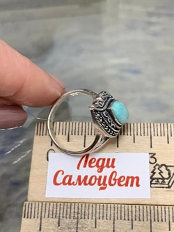 *Кольцо р.17,5 Микс Марказит Амазонит арт. HR1426-479 вес 4,76 г - фото 190433 *Кольцо р.17,5 Микс Марказит Амазонит арт. HR1426-479 вес 4,76 г - фото 190433