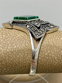 *Кольцо р.18 Микс Марказит Малахит арт. К 1249-133 вес 4,16 г - фото 190456 *Кольцо р.18 Микс Марказит Малахит арт. К 1249-133 вес 4,16 г - фото 190456