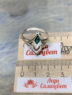 *Кольцо р.18 Микс Марказит Малахит арт. К 1249-133 вес 4,16 г - фото 190459 *Кольцо р.18 Микс Марказит Малахит арт. К 1249-133 вес 4,16 г - фото 190459