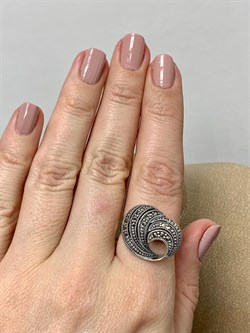 *Кольцо р.18 Марказит арт. HR569-733 Вес 5,5 г - фото 190564 *Кольцо р.18 Марказит арт. HR569-733 Вес 5,5 г - фото 190564