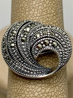 *Кольцо р.18 Марказит арт. HR569-733 Вес 5,5 г - фото 190566 *Кольцо р.18 Марказит арт. HR569-733 Вес 5,5 г - фото 190566