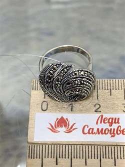 *Кольцо р.18 Марказит арт. HR569-733 Вес 5,5 г - фото 190570 *Кольцо р.18 Марказит арт. HR569-733 Вес 5,5 г - фото 190570