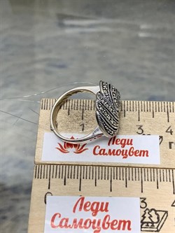 *Кольцо р.18 Марказит арт. HR569-733 Вес 5,5 г - фото 190571 *Кольцо р.18 Марказит арт. HR569-733 Вес 5,5 г - фото 190571