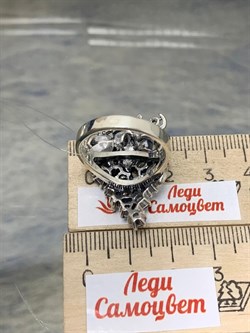 *Кольцо р.19 Виноградная Гроздь Микс Марказит Голубой Топаз арт. HR665-541 вес 10,05 г - фото 190591 *Кольцо р.19 Виноградная Гроздь Микс Марказит Голубой Топаз арт. HR665-541 вес 10,05 г - фото 190591