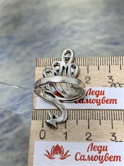 *Кольцо р.18 Жар Птица Марказит Гранат арт. HR888-993 (вес 7,32 г) - фото 190601 *Кольцо р.18 Жар Птица Марказит Гранат арт. HR888-993 (вес 7,32 г) - фото 190601