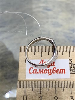 *Кольцо р.19 Топаз Аметист арт. SM-R02898-X-W-SBT-X-Pur-363 вес 3,24 г - фото 190699