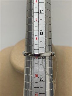 *Кольцо р.19 Топаз Аметист арт. SM-R02898-X-W-SBT-X-Pur-363 вес 3,24 г - фото 190702