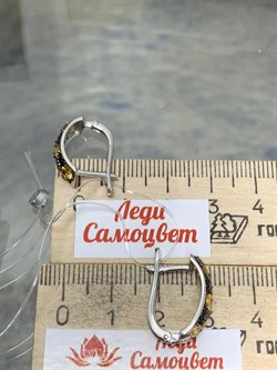 *Серьги Орхидея Шпинель Желтый Сапфир арт. С1194Ю/Ag-6022/1-786 вес 3,46 г - фото 190708 *Серьги Орхидея Шпинель Желтый Сапфир арт. С1194Ю/Ag-6022/1-786 вес 3,46 г - фото 190708