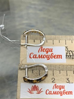 *Серьги Орхидея Шпинель Желтый Сапфир арт. С1194Ю/Ag-6022/1-786 вес 3,46 г - фото 190709 *Серьги Орхидея Шпинель Желтый Сапфир арт. С1194Ю/Ag-6022/1-786 вес 3,46 г - фото 190709