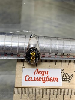 *Кольцо р.18,5 Орхидея Желтый Сапфир Шпинель арт. К1200Ю/Ag-6022/1-292 вес 3,55 г - фото 190741 *Кольцо р.18,5 Орхидея Желтый Сапфир Шпинель арт. К1200Ю/Ag-6022/1-292 вес 3,55 г - фото 190741