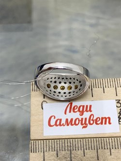 *Кольцо р.18 Орхидея Желтый Сапфир Шпинель арт. К1200Ю/Ag-6022/1-261 вес 3,36 г - фото 190757