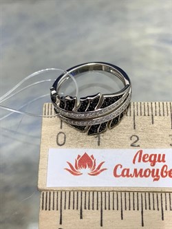 *Кольцо р.18,5 Фианит Микс Микро Вставки арт. SL-R03350-X-WB-X-X-B-320 Вес 4,37 г - фото 190825 *Кольцо р.18,5 Фианит Микс Микро Вставки арт. SL-R03350-X-WB-X-X-B-320 Вес 4,37 г - фото 190825