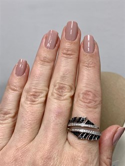 *Кольцо р.18,5 Фианит Микс Микро Вставки арт. SL-R03350-X-WB-X-X-B-320 Вес 4,37 г - фото 190828 *Кольцо р.18,5 Фианит Микс Микро Вставки арт. SL-R03350-X-WB-X-X-B-320 Вес 4,37 г - фото 190828