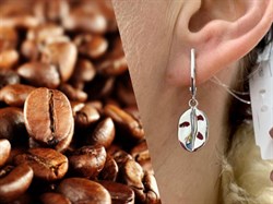 *Серьги Кофе Белый Родий арт. 02.01306-832 вес 7,48 г - фото 191085 *Серьги Кофе Белый Родий арт. 02.01306-832 вес 7,48 г - фото 191085