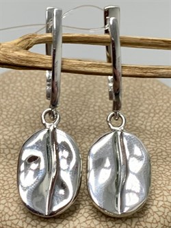 *Серьги Кофе Белый Родий арт. 02.01306-832 вес 7,48 г - фото 191089 *Серьги Кофе Белый Родий арт. 02.01306-832 вес 7,48 г - фото 191089