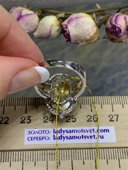 *Кольцо р.17,5 Горный Хрусталь арт. 01.02841-803 вес 9,08 г - фото 191152 *Кольцо р.17,5 Горный Хрусталь арт. 01.02841-803 вес 9,08 г - фото 191152