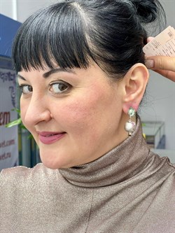 *Серьги Шпинель Фианит арт. 02.01803-203 (вес 22,1 г) - фото 191281 *Серьги Шпинель Фианит арт. 02.01803-203 (вес 22,1 г) - фото 191281