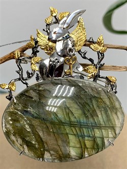 *Брошь-Кулон Кролик Лабрадор Бразилия арт. 04.03099-35,01 - фото 191288 *Брошь-Кулон Кролик Лабрадор Бразилия арт. 04.03099-35,01 - фото 191288