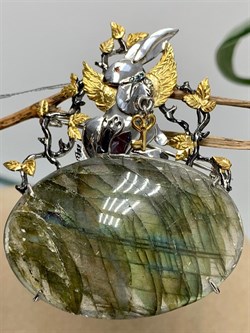 *Брошь-Кулон Кролик Лабрадор Бразилия арт. 04.03099-35,01 - фото 191289 *Брошь-Кулон Кролик Лабрадор Бразилия арт. 04.03099-35,01 - фото 191289