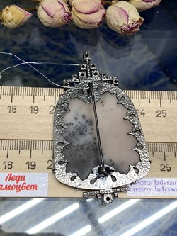 *Брошь Агат Моховой арт. 04.02804-973 (вес 20,27 г) - фото 191307 *Брошь Агат Моховой арт. 04.02804-973 (вес 20,27 г) - фото 191307
