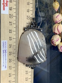 *Брошь Агат Моховой арт. 04.02804-973 (вес 20,27 г) - фото 191308 *Брошь Агат Моховой арт. 04.02804-973 (вес 20,27 г) - фото 191308