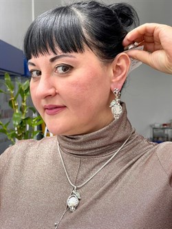 *Серьги Белый Жемчуг Барокко арт. 02.02475-927 (вес 25,03 г) - фото 191346 *Серьги Белый Жемчуг Барокко арт. 02.02475-927 (вес 25,03 г) - фото 191346