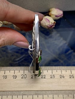 *Брошь-Кулон Агат Моховой Шпинель Фианит арт. 04.03070-956 (вес 31,09 г) - фото 191369 *Брошь-Кулон Агат Моховой Шпинель Фианит арт. 04.03070-956 (вес 31,09 г) - фото 191369