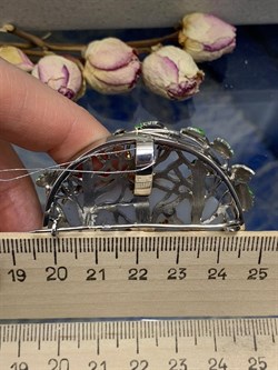 *Брошь-Кулон Агат Моховой Шпинель Фианит арт. 04.03070-956 (вес 31,09 г) - фото 191370 *Брошь-Кулон Агат Моховой Шпинель Фианит арт. 04.03070-956 (вес 31,09 г) - фото 191370