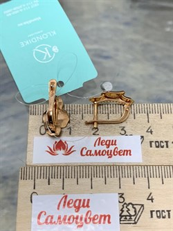 *Серьги арт. 02-01491-07-101-01-09-1-682 Вес 4,48 г - фото 191397 *Серьги арт. 02-01491-07-101-01-09-1-682 Вес 4,48 г - фото 191397