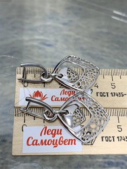 *Серьги Трансформер арт. 02-01519-07-101-01-07-744 Вес 9,38 г - фото 191839