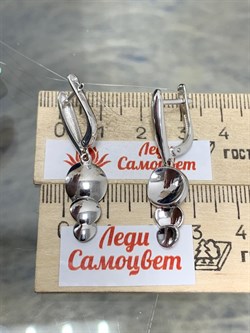 *Серьги арт. 02-01486-2-07-101-01-07-585 Вес 5,35 г - фото 192300 *Серьги арт. 02-01486-2-07-101-01-07-585 Вес 5,35 г - фото 192300