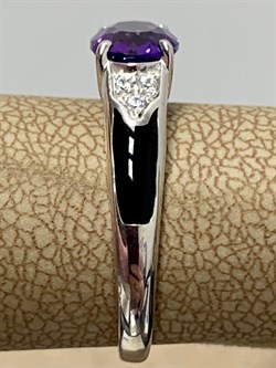 *Кольцо р.17 Аметист арт. 01-1459/0М30-00-006 Вес 2,2 г - фото 192316 *Кольцо р.17 Аметист арт. 01-1459/0М30-00-006 Вес 2,2 г - фото 192316