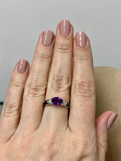*Кольцо р.17 Аметист арт. 01-1459/0М30-00-006 Вес 2,2 г - фото 192318 *Кольцо р.17 Аметист арт. 01-1459/0М30-00-006 Вес 2,2 г - фото 192318