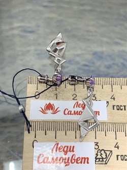 *Серьги Пусеты Аметист арт. 02-0577/00АМ-00-953 Вес 5,07 г - фото 192336 *Серьги Пусеты Аметист арт. 02-0577/00АМ-00-953 Вес 5,07 г - фото 192336