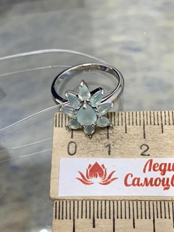 *Кольцо р.18  Мятный Агат арт. 01-2409/00МА-00-164 вес 3,77 г - фото 192416 *Кольцо р.18  Мятный Агат арт. 01-2409/00МА-00-164 вес 3,77 г - фото 192416