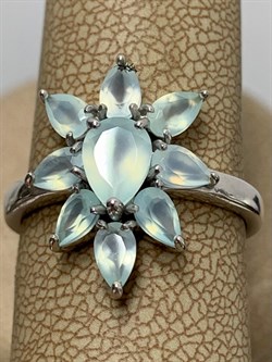 *Кольцо р.18  Мятный Агат арт. 01-2409/00МА-00-164 вес 3,77 г - фото 192419 *Кольцо р.18  Мятный Агат арт. 01-2409/00МА-00-164 вес 3,77 г - фото 192419