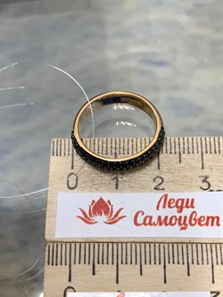 *Кольцо р.18 Черная Шпинель арт. 01-3182/00ЧШ-67-933 вес 3,83 г - фото 192435 *Кольцо р.18 Черная Шпинель арт. 01-3182/00ЧШ-67-933 вес 3,83 г - фото 192435