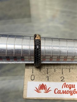 *Кольцо р.18 Черная Шпинель арт. 01-3182/00ЧШ-67-933 вес 3,83 г - фото 192442 *Кольцо р.18 Черная Шпинель арт. 01-3182/00ЧШ-67-933 вес 3,83 г - фото 192442